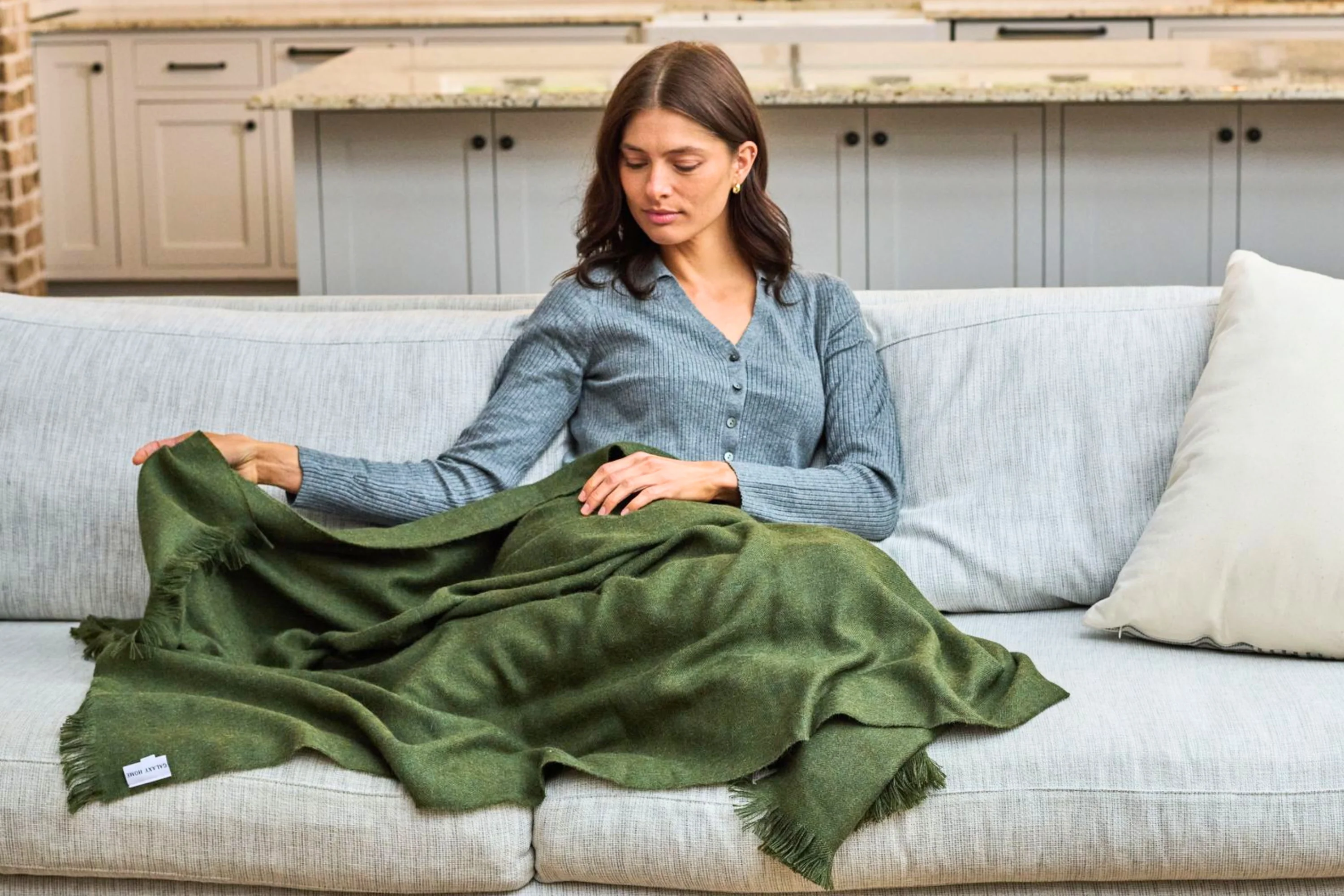 100% Alpaca Wool Throw Blanket - Image 18