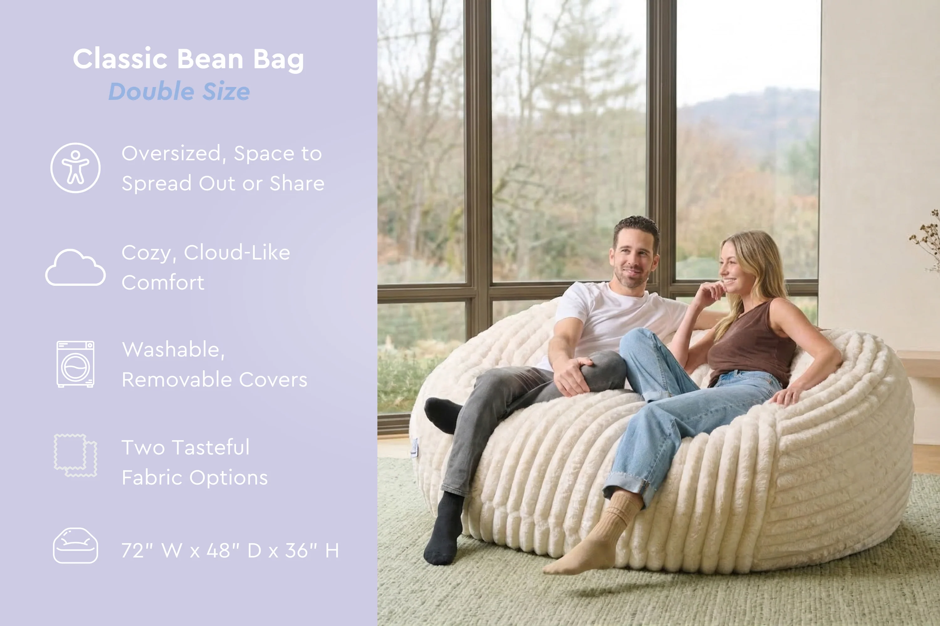 Cloud Comfort Bean Bag (Double) - Image 7