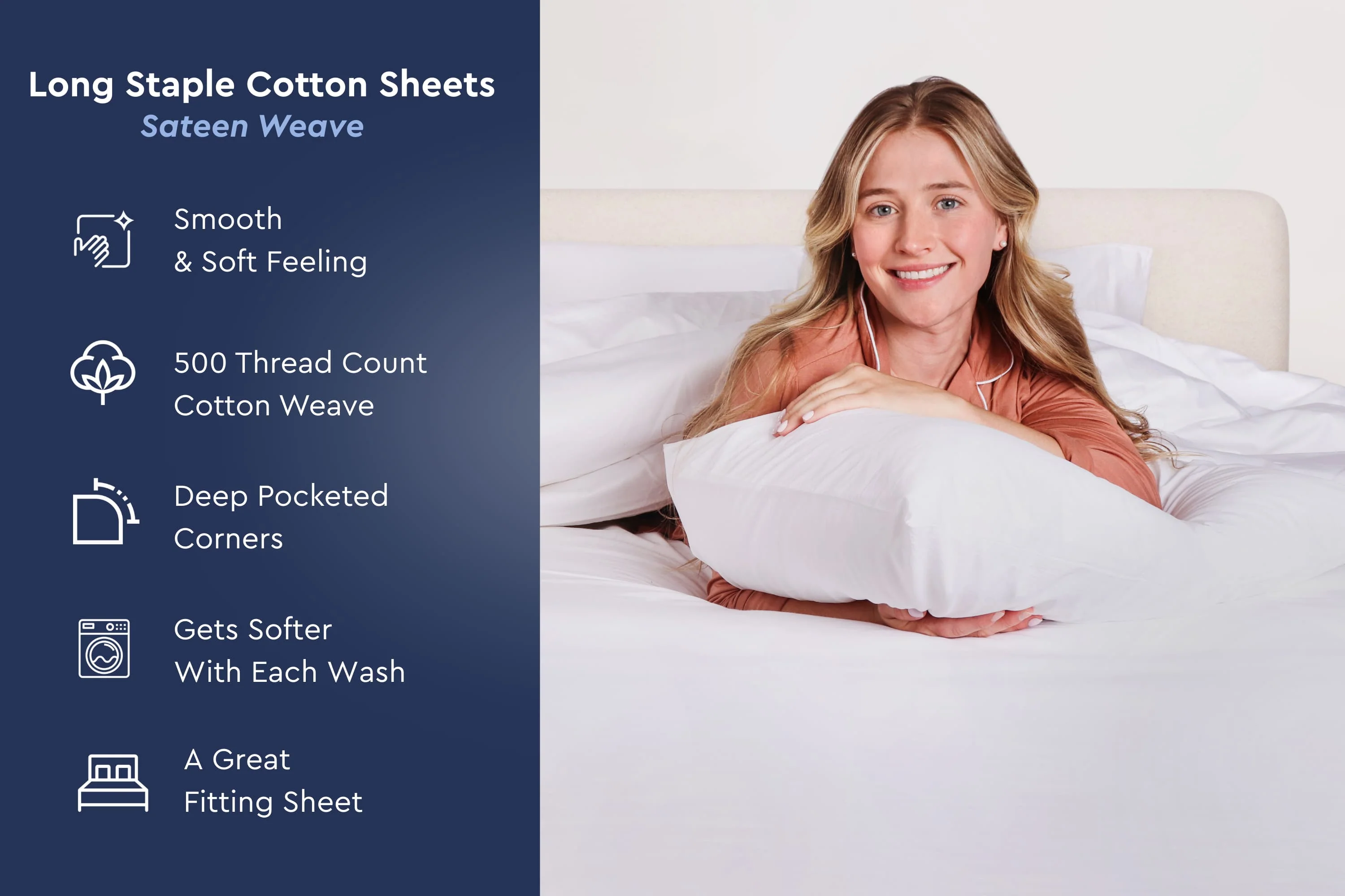 Smooth Sateen Cotton Bed Sheets - Image 9