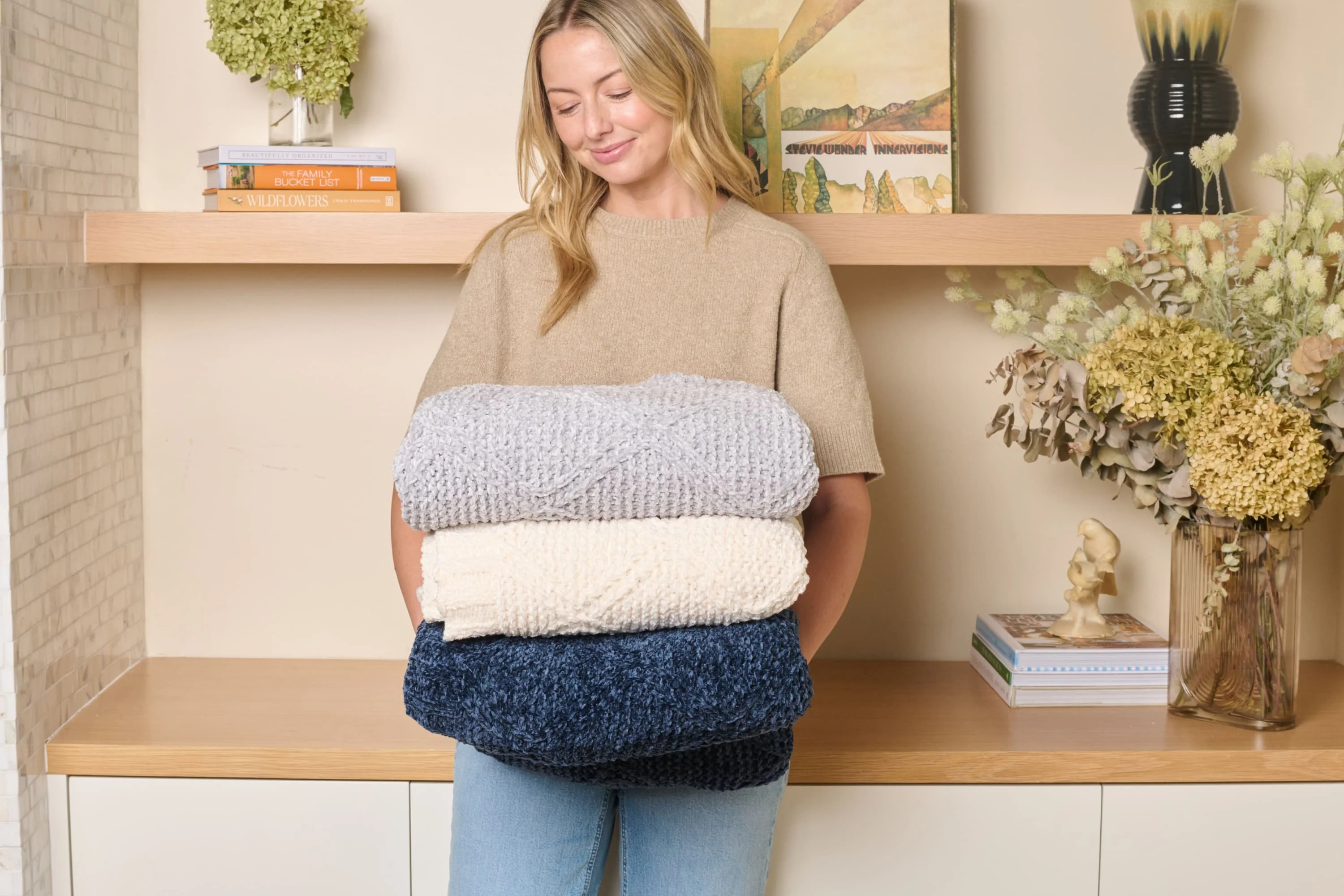 Diamond Chenille Throw Blanket - Image 19