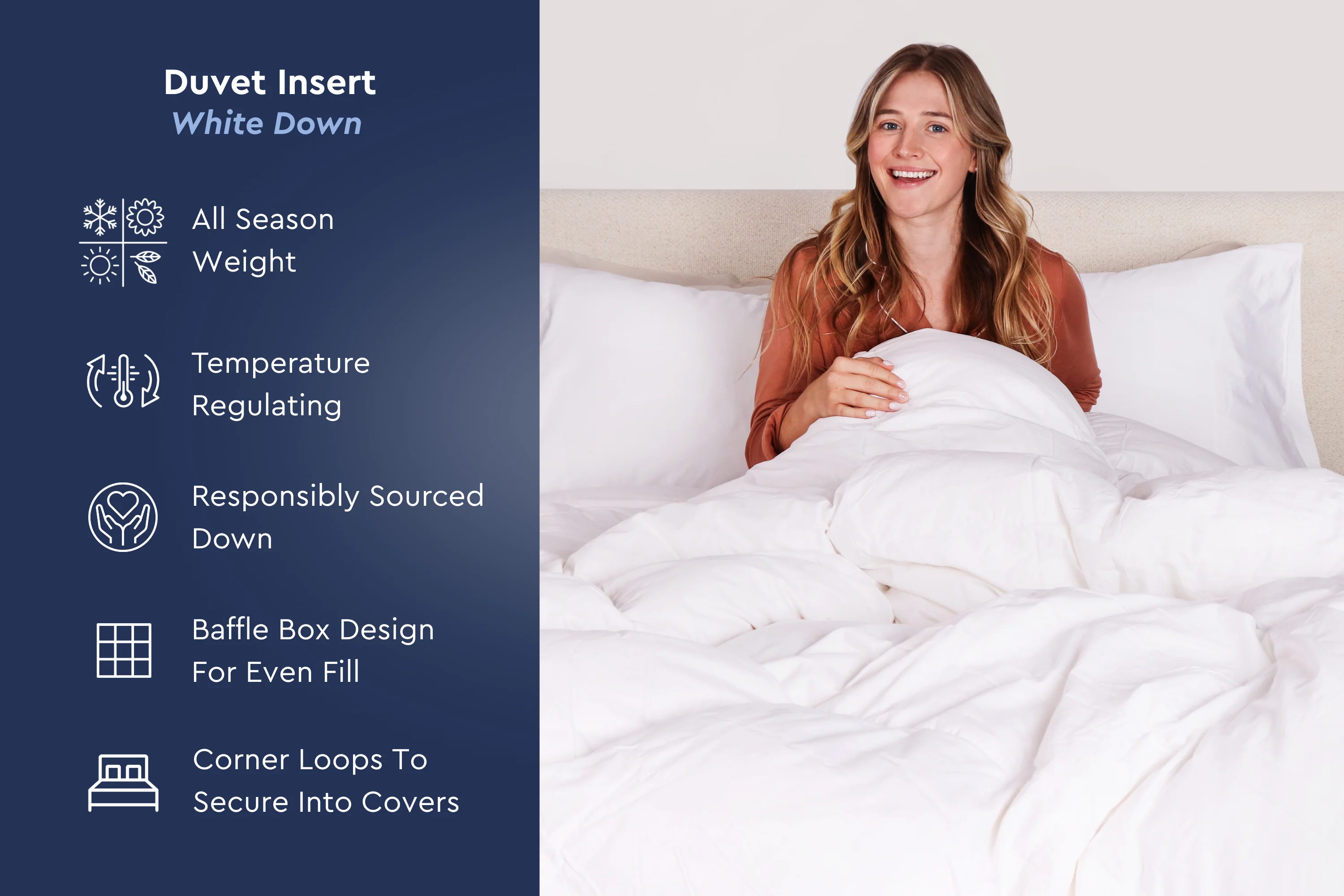 Cloud Fill Down Duvet Insert - Image 4