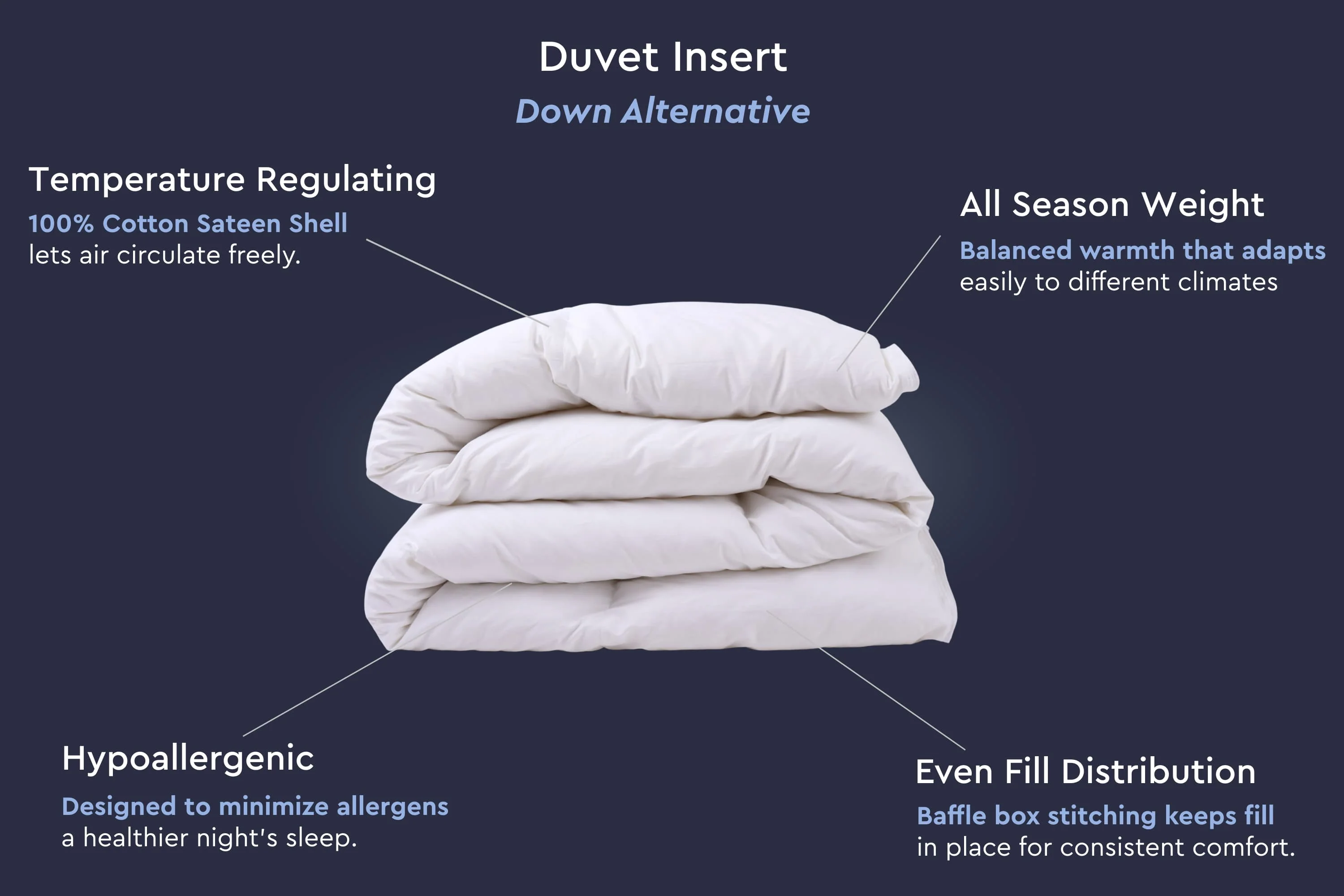 Cloud Fill Down Duvet Insert - Image 7