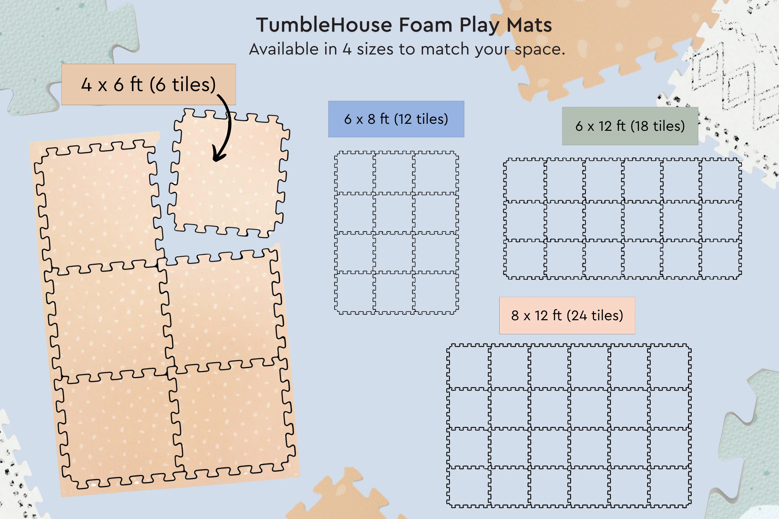 TumbleHouse Foam Play Mat - Image 42