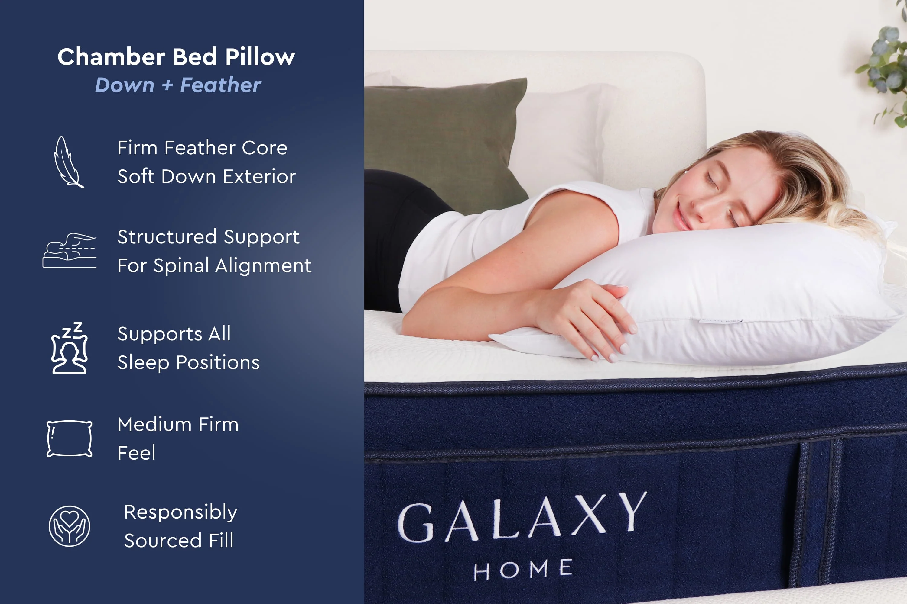 Cloud Fill Down Feather Pillow - Image 9