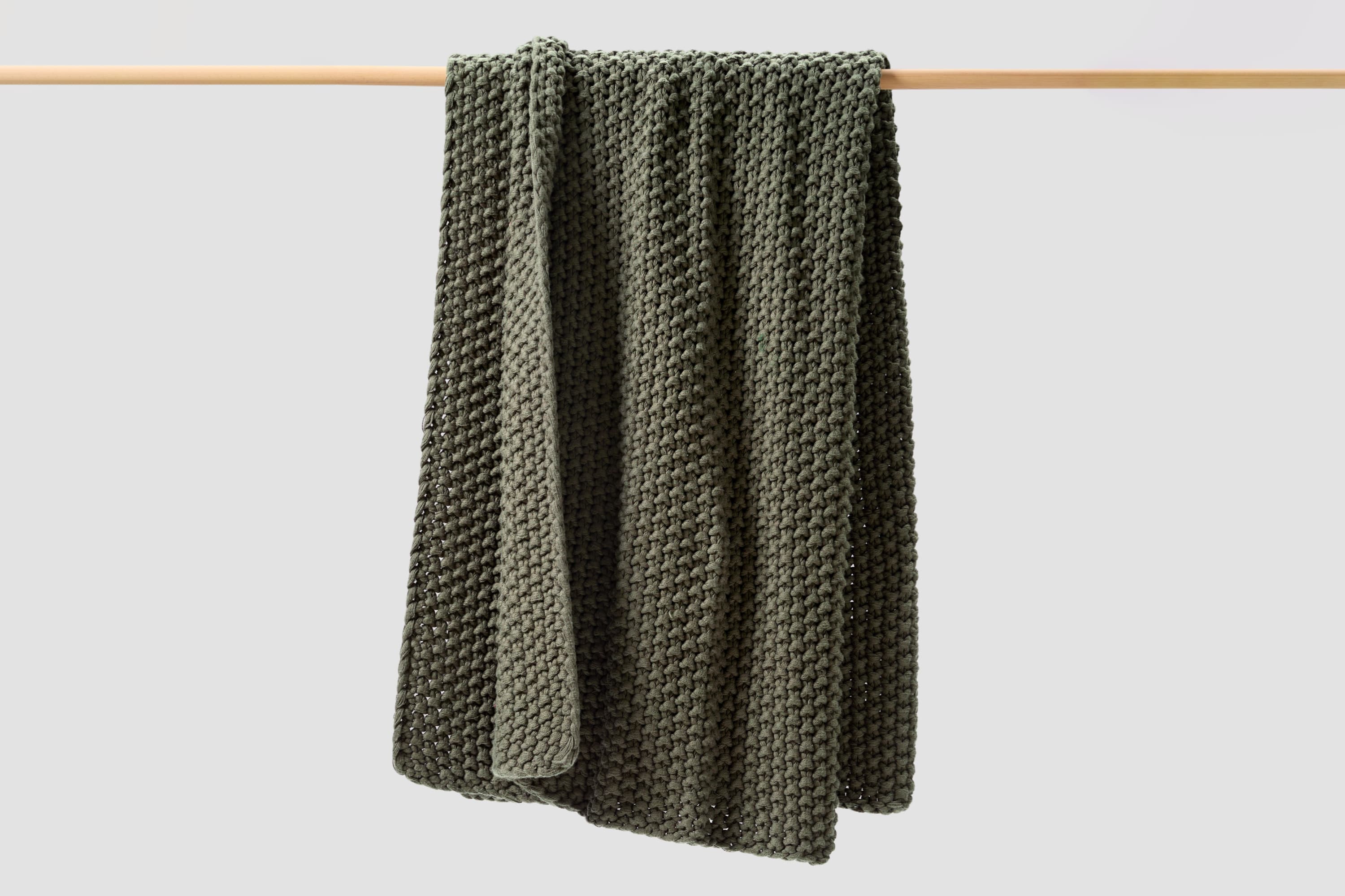Cozy Knit Cotton Throw Blanket - Image 19
