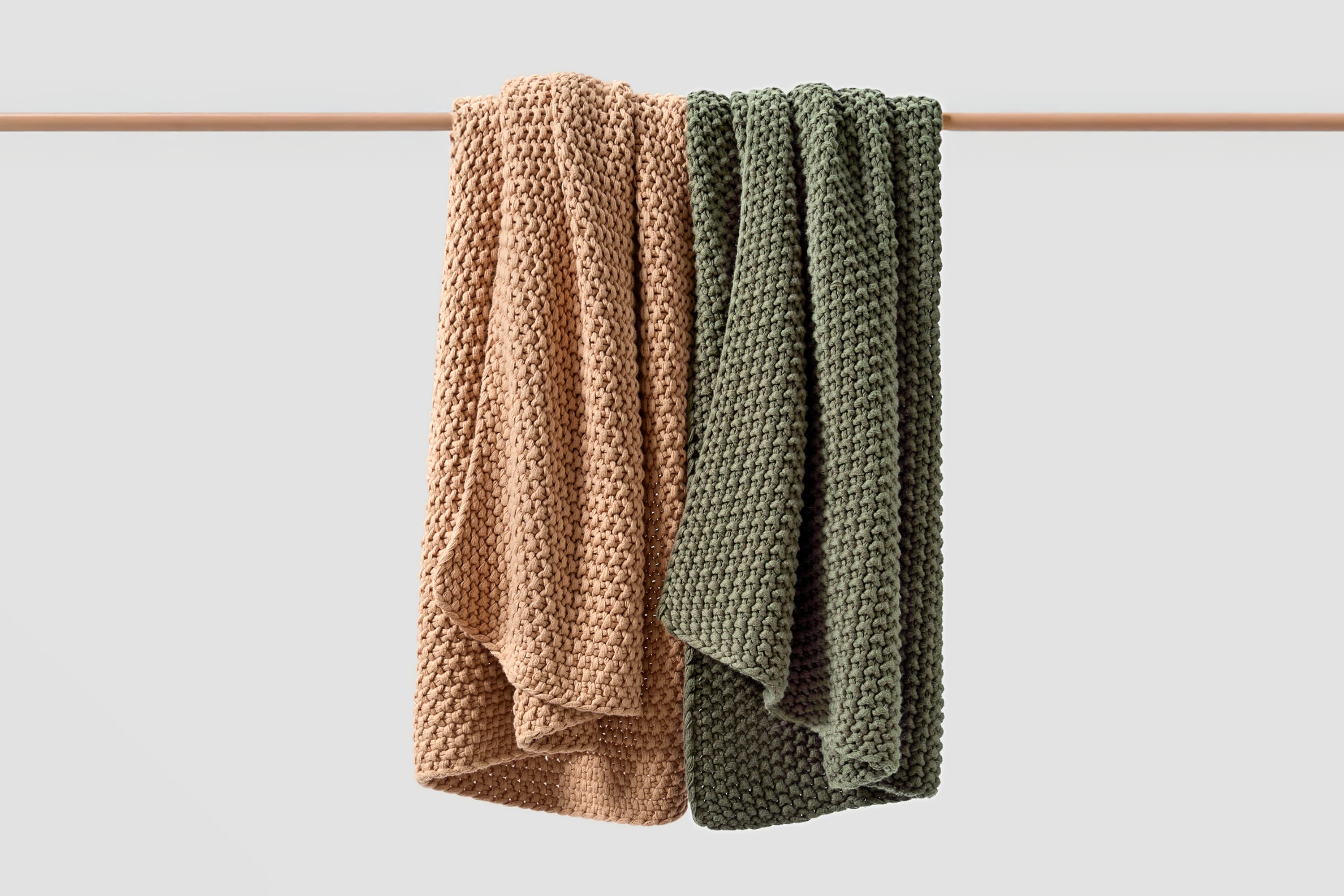 Cozy Knit Cotton Throw Blanket - Image 41