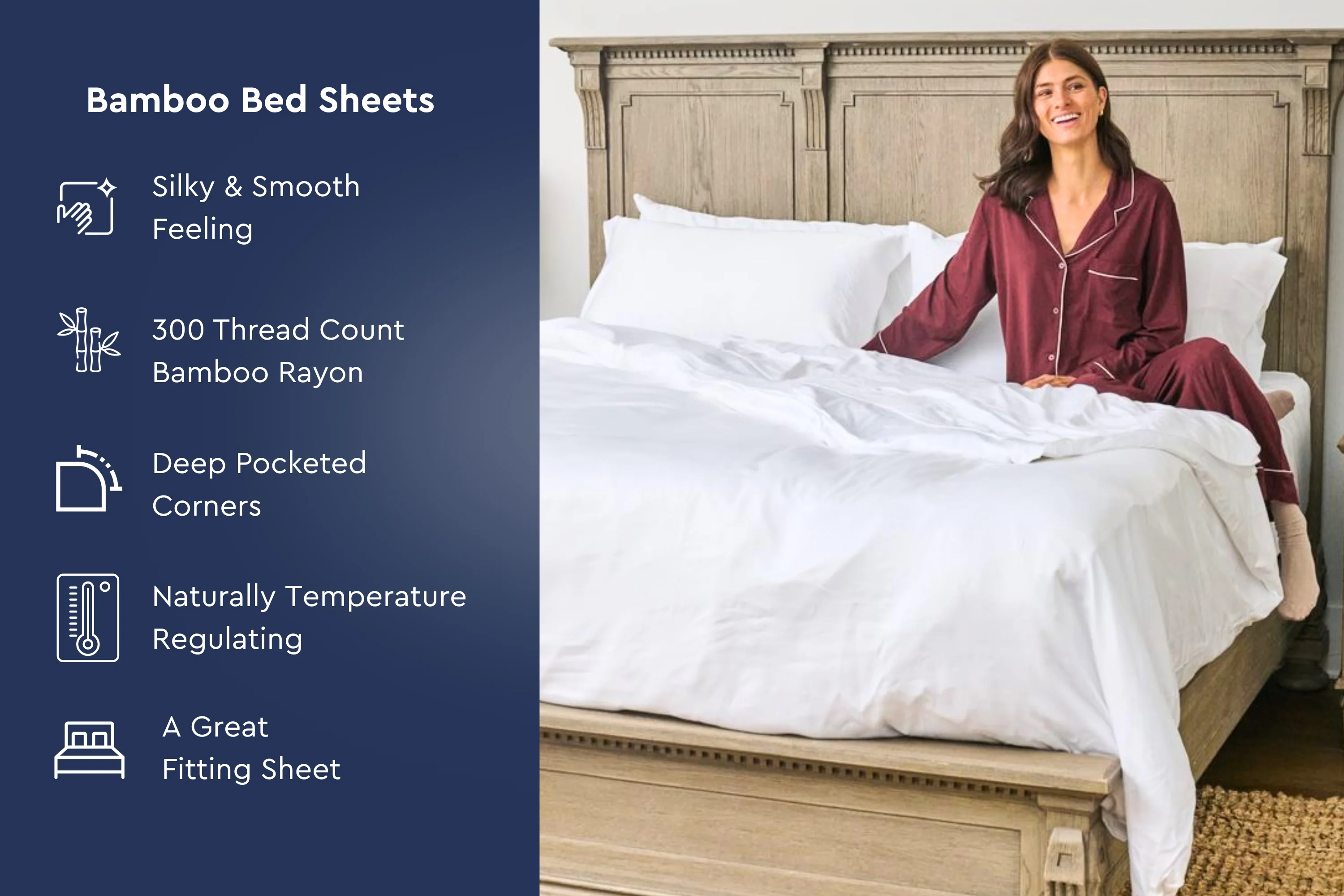 Silky Bamboo Bed Sheets - Image 5
